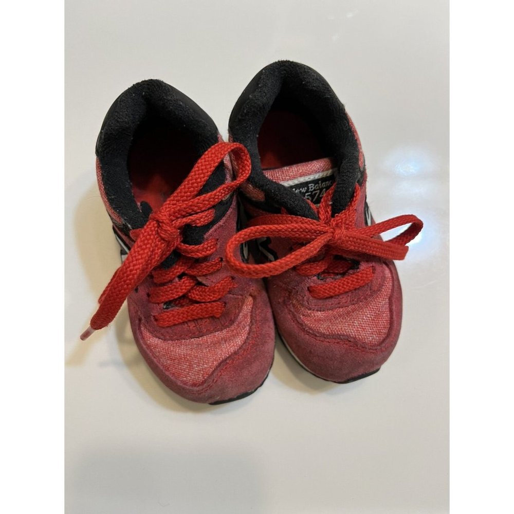 New Balance  Sneaker Toddler Red and Black Shoe